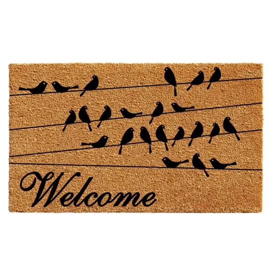 Black Bird Welcome Doormat {1}