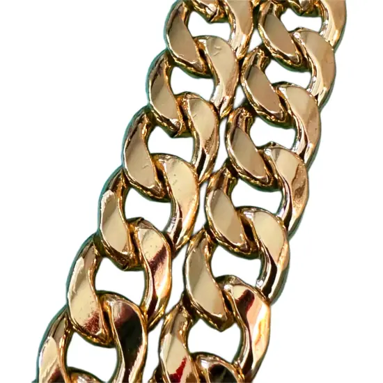 Metal Chain Bag Strap With Swivel Hook Connector Gold {1}