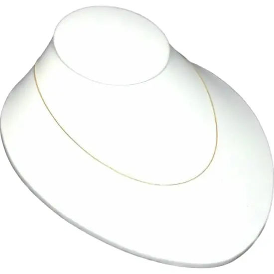 Bust Display Low Chain Necklace Pendant White {1}