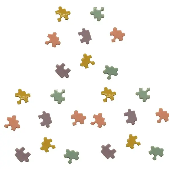 Buttons Galore Flatback Embellishments for Crafts - Puzzle Pieces - 15 Pieces {3}