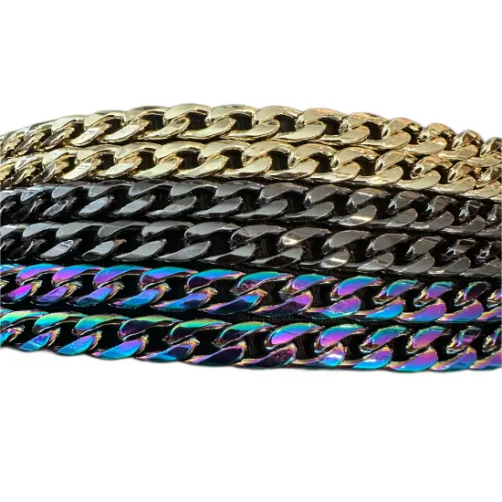 Metal Chain Bag Strap With Swivel Hook Connector Gold {2}