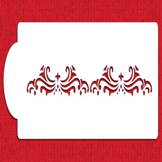 Manali Cake Stencil Side #3 | C428 by Designer Stencils | Cake Decorating Tools | {1}