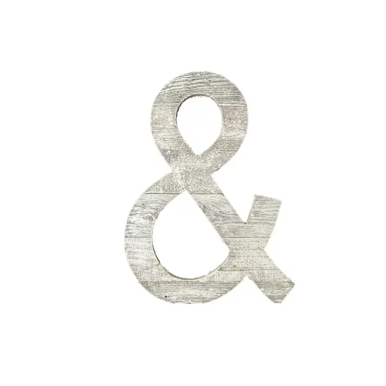 Rustic Farmhouse Large 16" White Decorative Monogram Wood Letter {1}