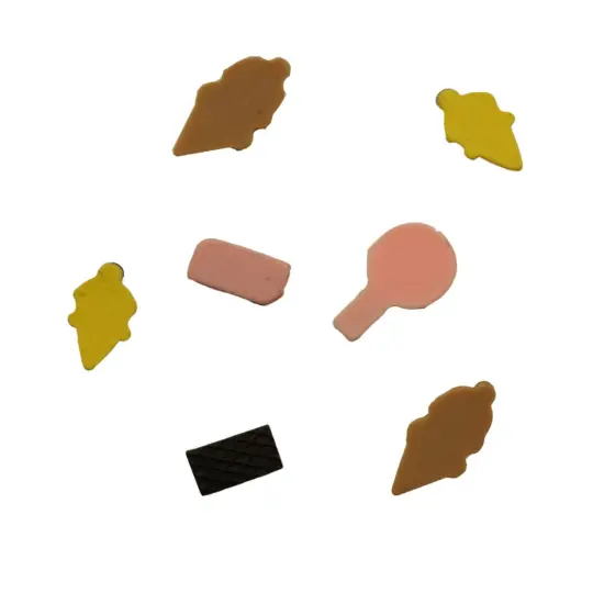 Buttons Galore Flatback Embellishments for Crafts - Frozen Treats - 21 Pieces {2}