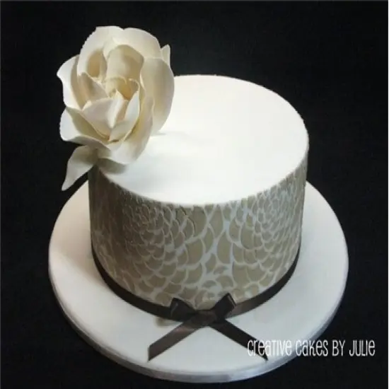 Three Tier Camilla Rose Cake Stencil Set | C410 by Designer Stencils | Cake Decorating Tools | Baking Stencils for Royal Icing, Airbrush, Dusting Powder | Reusable Plastic Food Grade Stencil for Cakes | Easy to Use & Clean Cake Stencil {3}