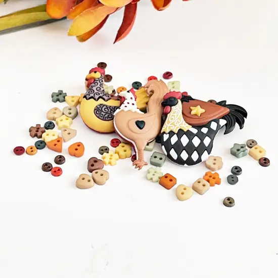 Dress it Up Buttons Farm Animals Embellishment Assortment {2}