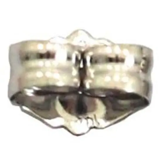 14K White Gold Earring Backs Clutch Kit 4 Pcs {2}