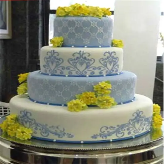 Princess Lace Cake Stencil #2 | C416 by Designer Stencils | Stencils for Royal Icing, Airbrush, Dusting Powder | {3}