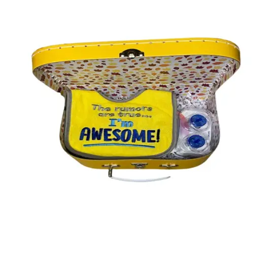 Small Decorative Storage Box Baby Boy Gift Set - Bibs and Pacifier {4}