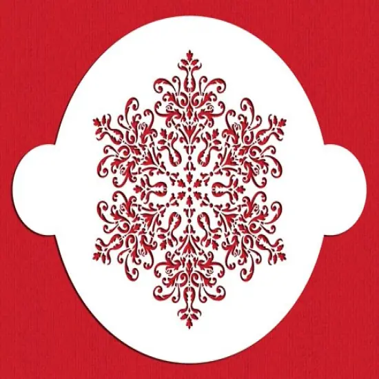 Lace Cake Stencil Top | C361 by Designer Stencils | Cake Decorating Tools | Baking Stencils for Royal Icing, Airbrush, Dusting Powder | Reusable Plastic Food Grade Stencil for Cakes | Easy to Use & Clean Cake Stencil {1}