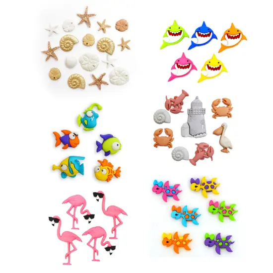 Dress it Up Buttons By The Sea Embellishment Assortment {1}