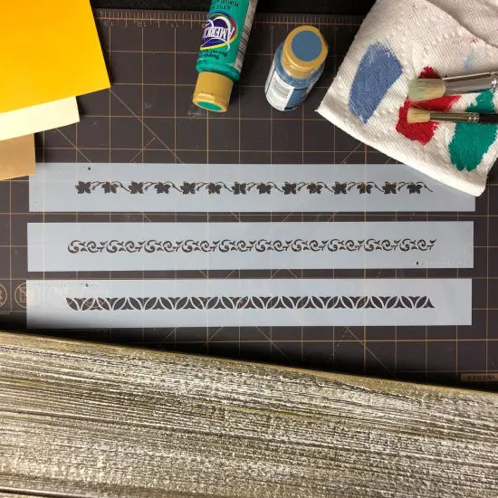 Fancy Ribbons Cake Stencils | C233 by Designer Stencils | Cake Decorating Tools | {3}