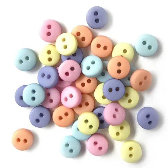 Buttons Galore and More Tiny Craft & Sewing Buttons - Assorted Colors - 105 Buttons Gemstone {3}