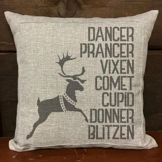 Santa's Reindeer Embossing 12 x 12 Stencil | FS086 by Designer Stencils | Word & Phrase Stencils | Reusable Stencils for Painting on Wood, Wall, Tile, Canvas, Paper, Fabric, Furniture, Floor | Reusable Stencil for Home Makeover | Easy to Use & Clean {3}