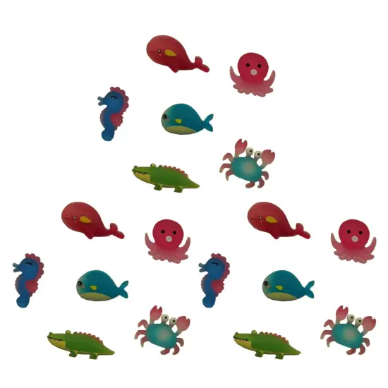 Buttons Galore Flatback Embellishments for Crafts - Swamp & Sea - 18 Pieces {4}