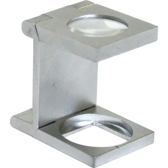 10x Folding Sand Finish Magnifier Coin Stamp Loupe New {1}