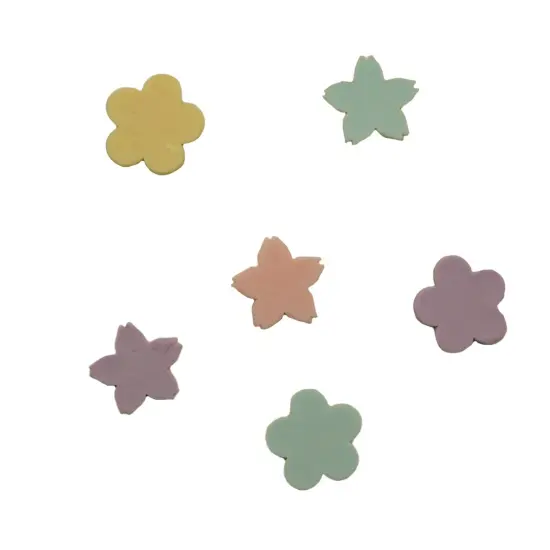 Buttons Galore Flatback Embellishments for Crafts - Soft Petals - 18 Pieces {2}