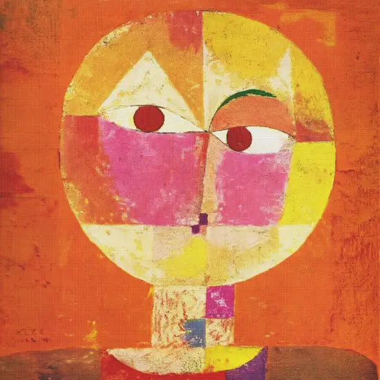 Senecio Detail-Square by Expressionist Artist Paul Klee Counted Cross Stitch Pattern {2}