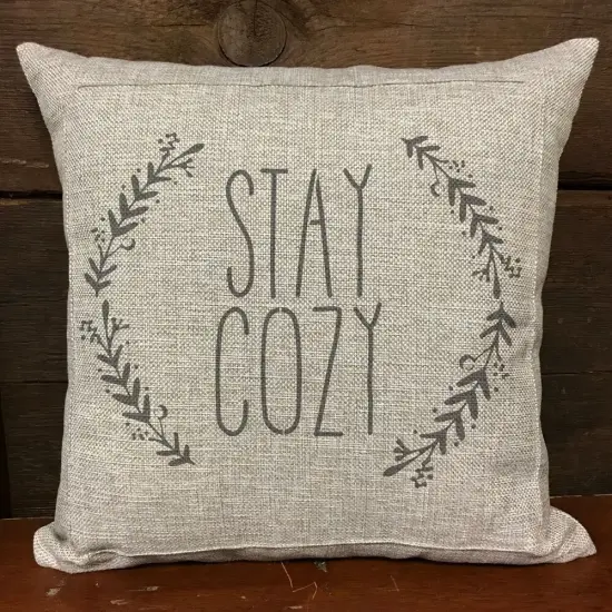 Stay Cozy Embossing 12 x 12 Stencil | FS058 by Designer Stencils | Word & Phrase Stencils | Reusable Stencils for Painting on Wood, Wall, Tile, Canvas, Paper, Fabric, Furniture, Floor | Reusable Stencil for Home Makeover | Easy to Use & Clean {3}