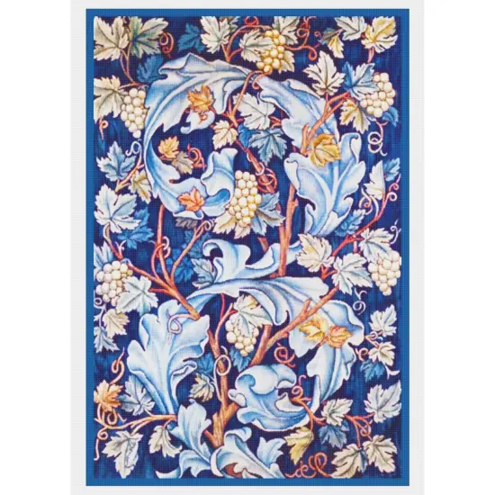 Acanthus Leaves and Grapes by William Morris Counted Cross Stitch Pattern {2}
