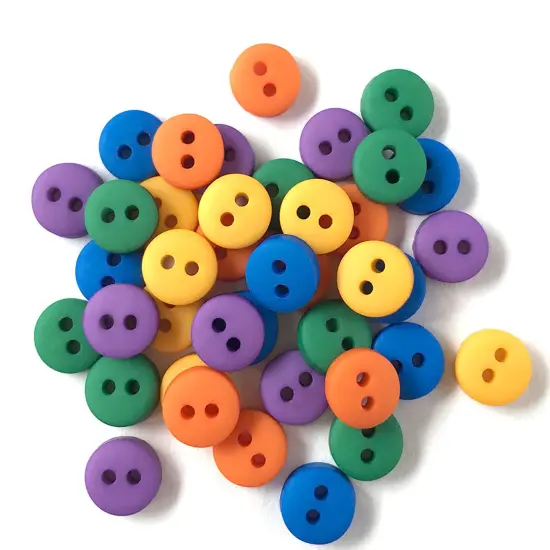 Buttons Galore and More Tiny Craft & Sewing Buttons - Assorted Colors - 105 Buttons Gemstone {1}