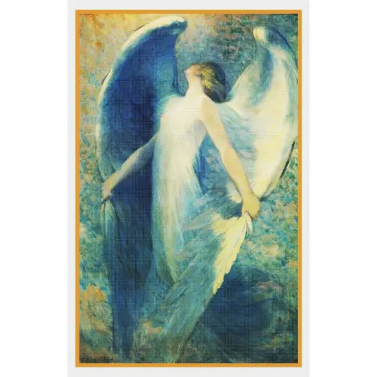 American Painter Closson Blue Angel Counted Cross Stitch Chart Pattern {2}