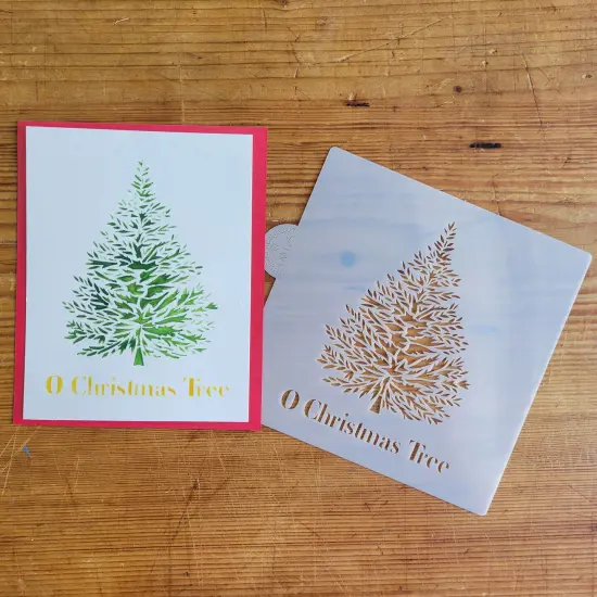 O Christmas Tree Cookie & Craft Stencil | CM185 by Designer Stencils | Baking Stencils for Royal Icing, Airbrush, Dusting Powder | {4}