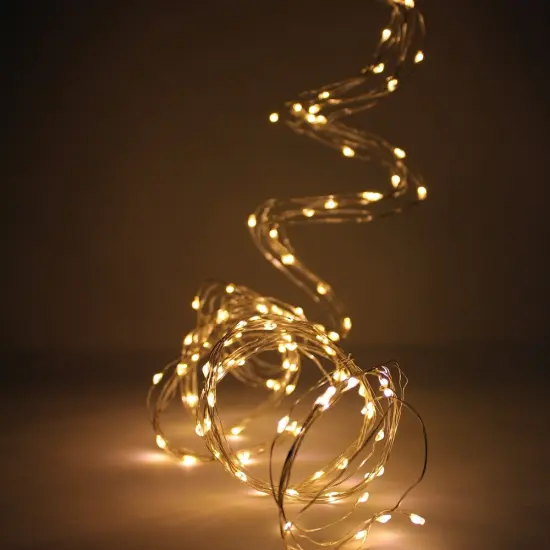 Perfect Holiday 180 LED Silver Copper Branch Tree Lights Plug in Warm white {1}