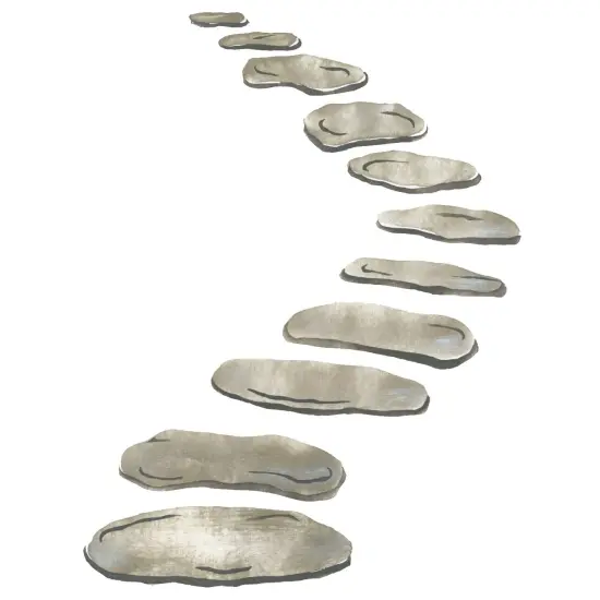 Stone Path Wall Stencil | 2272 by Designer Stencils | Pattern Stencils | Reusable Stencils for Painting | Safe & Reusable Template for Wall Decor | Try This Stencil Instead of a Wallpaper | Easy to Use & Clean Art Stencil Pattern {1}