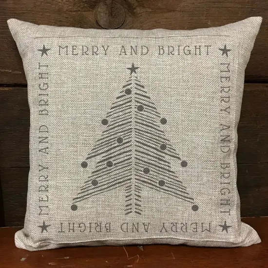 Merry and Bright Handpainted Chevron Christmas Tree Embossing 12 x 12 Stencil | FS110 by Designer Stencils | Word & Phrase Stencils | {2}