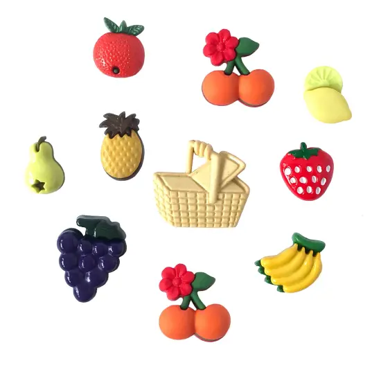 Buttons Galore 50+ Assorted Food Theme Novelty Buttons for Sewing & Crafts {3}