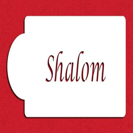 Shalom Cake Stencil | C225 by Designer Stencils | Cake Decorating Tools | {1}