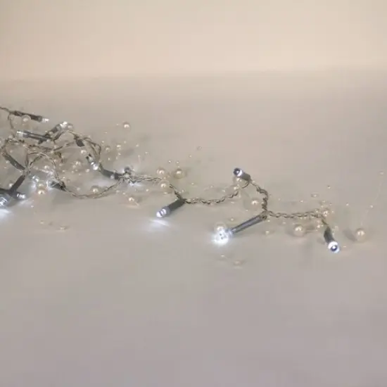 Perfect Holiday 20 LED Beads String Light Battery Operated - White Red {6}