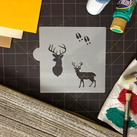 Deer Buck Cookie & Craft Stencil | CM120 by Designer Stencils | Cookie Decorating Tools | {3}