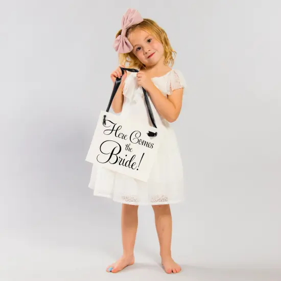 Ring Bearer Sign - "Here Comes the Bride" - Black & White | Ritzy Rose {6}