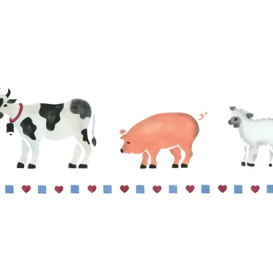 Farm Animals Wall Stencil | 112A by Designer Stencils | Animal & Nature Stencils | Reusable Art Craft Stencils for Painting on Walls, Canvas, Wood | Reusable Plastic Paint Stencil for Home Makeover | Easy to Use & Clean Art Stencil {2}