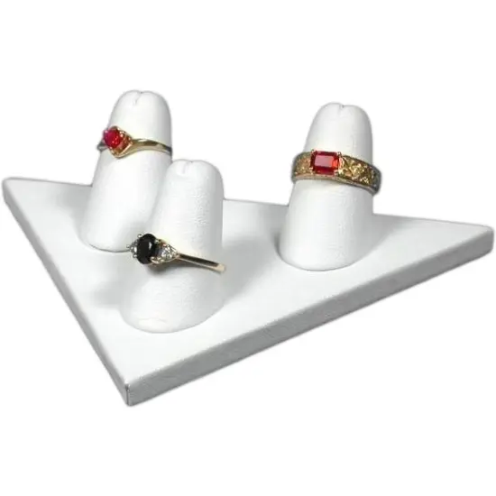 Diamond Ring Stand 3 Finger Jewelry Countertop Display {1}