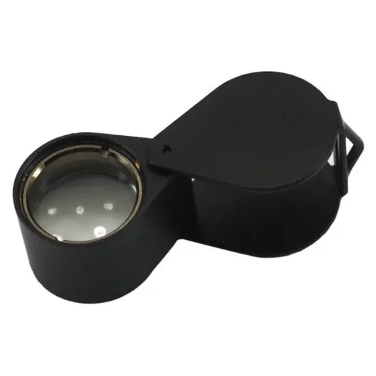 10X 18mm Black Jewelers Loupe Round {1}