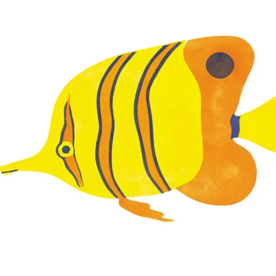 Long Nosed Butterfly Fish Wall Stencil | 1799 by Designer Stencils | Animal & Nature Stencils | Reusable Art Craft Stencils for Painting on Walls, Canvas, Wood | Reusable Plastic Paint Stencil for Home Makeover | Easy to Use & Clean Art Stencil {2}