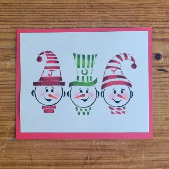 Joy Snowmen Cookie & Craft Stencil | CM183 by Designer Stencils | Cookie Decorating Tools | {4}