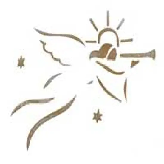 Angel Wall Stencil | 1796 by Designer Stencils | Reusable Plastic Paint Stencil for Home Makeover | {2}