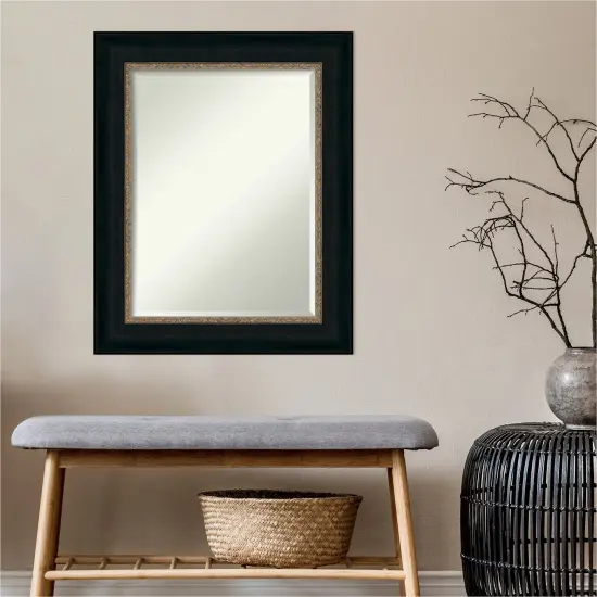 Beveled Bathroom Wall Mirror, Paragon Bronze Frame {7}