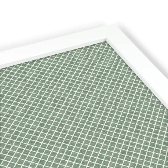PinPix Custom Bulletin Board Nile Green Diamond Poster Board Has a Fabric Style Canvas Finish, Framed in Satin White Frame, by ArtToFrames (PinPix-380) {4}