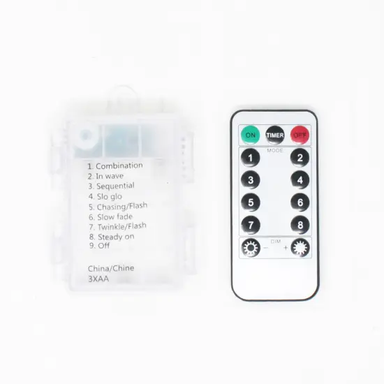 Perfect Holiday 100 LED String Light Battery Operated With Remote Warm white {6}