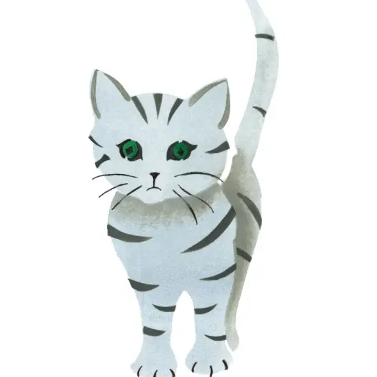 Tiger Kitten Wall Stencil | 1289 by Designer Stencils | Animal & Nature Stencils | Reusable Art Craft Stencils for Painting on Walls, Canvas, Wood | Reusable Plastic Paint Stencil for Home Makeover | Easy to Use & Clean Art Stencil {2}