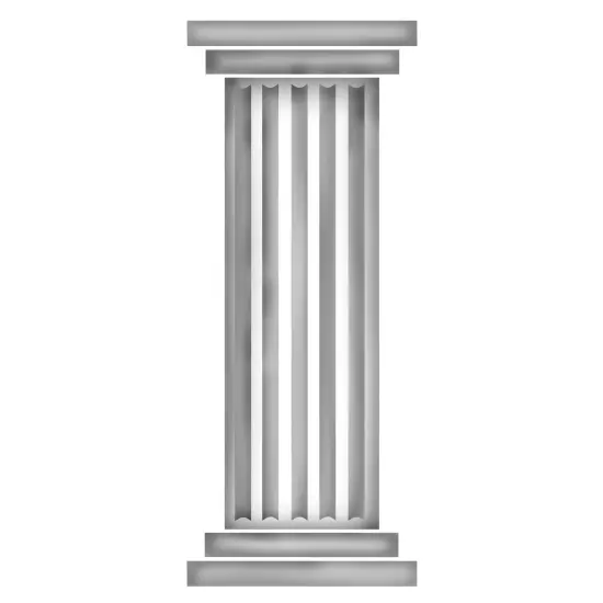 Fluted Column Wall Stencil | 1088 by Designer Stencils | Reusable Art Craft Stencils for Painting on Walls, Canvas, Wood | Reusable Plastic Paint Stencil for Home Makeover | Easy to Use & Clean Art Stencil {1}