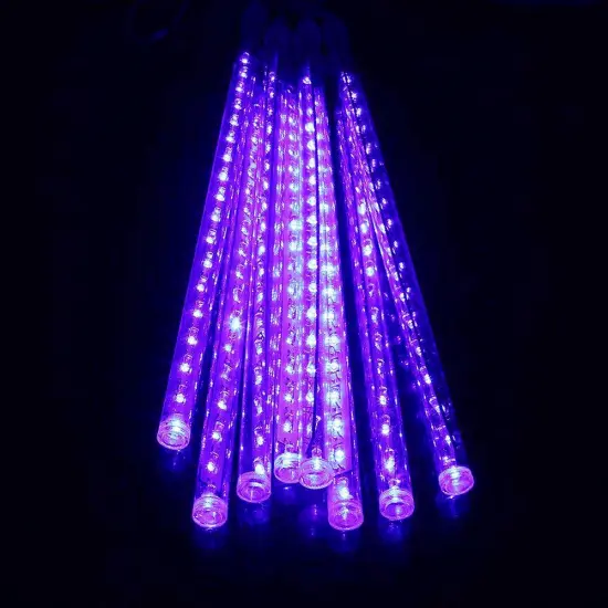 Perfect Holiday 8 Tubes Snowfall 50cm - Icicle Lights Purple {1}