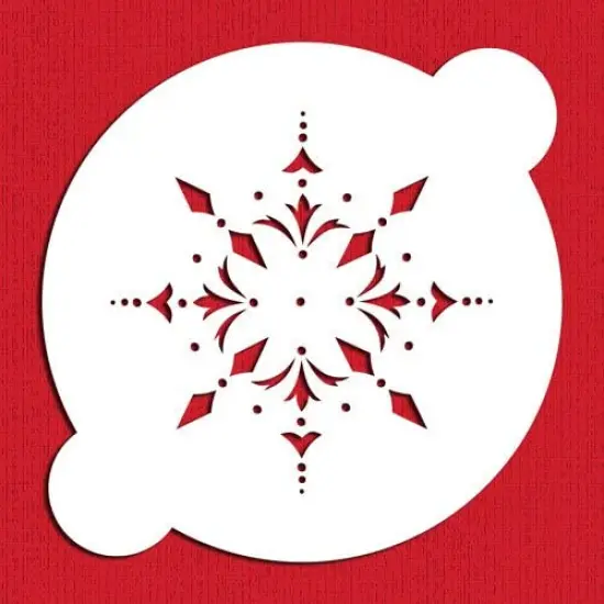 Round Medallion Cake Stencil | C150 by Designer Stencils | Cake Decorating Tools | Baking Stencils for Royal Icing, Airbrush, Dusting Powder | Reusable Plastic Food Grade Stencil for Cakes | Easy to Use & Clean Cake Stencil {1}