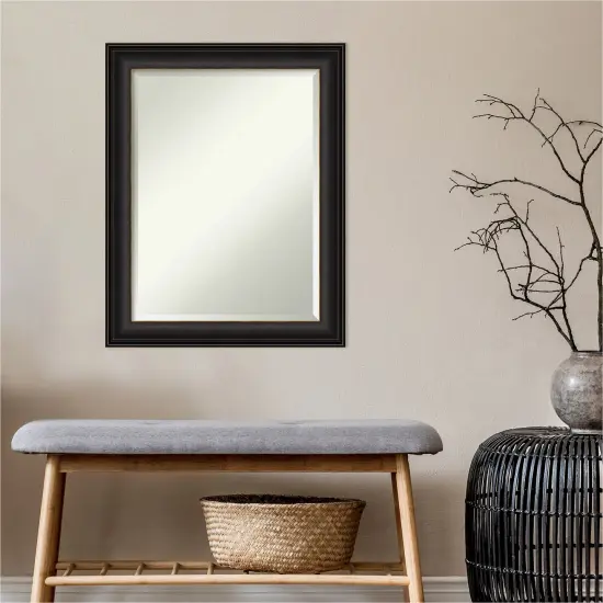 Beveled Bathroom Wall Mirror, Trio Oil Rubbed Bronze Frame {4}