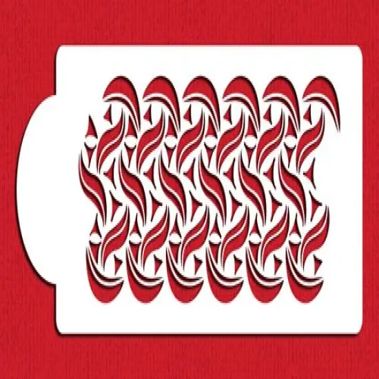 Lace Cake Stencil Border | C304 by Designer Stencils | Cake Decorating Tools | Baking Stencils for Royal Icing, Airbrush, Dusting Powder | Reusable Plastic Food Grade Stencil for Cakes | Easy to Use & Clean Cake Stencil {1}